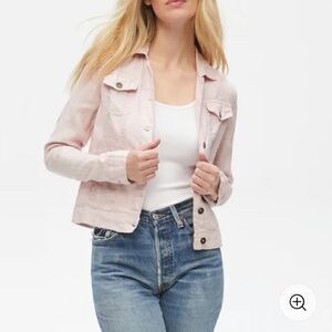 pink Jean jacket size women’s xs Vintage pastel‎